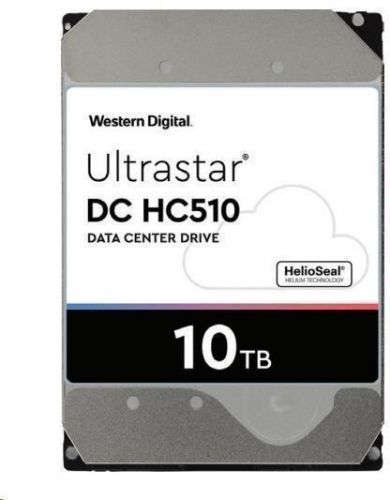 WD tern Digital Ultrastar HDD 10TB (WUS721010AL5204) DC HC510 3.5in 26.1MM 256MB 7200RPM SAS 512E (0B42258)