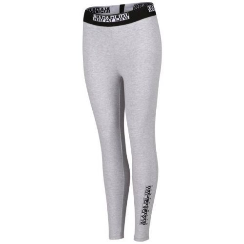 Napapijri M-BOX LEGGINGS 3 Dámské legíny, šedá, velikost M