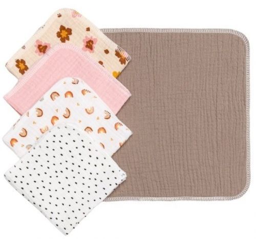 T-Tomi BIO Mušelínové ubrousky GIRL 5 ks