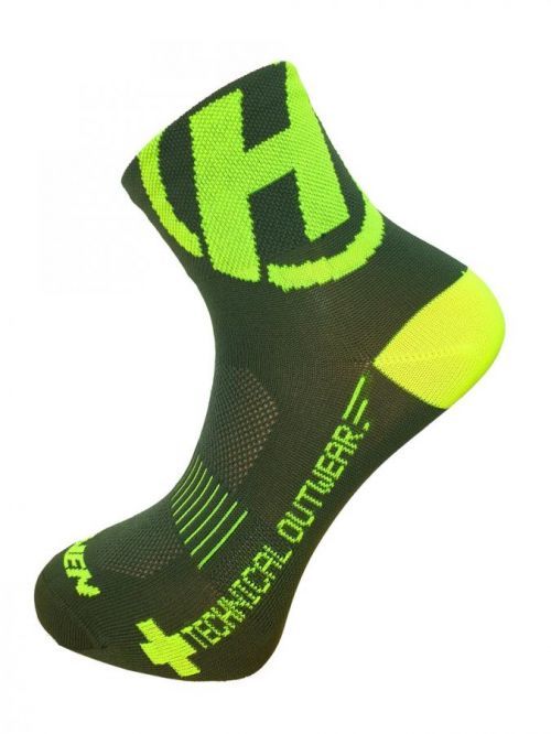 Ponožky Haven Lite Neo 2 ks - olivové-žluté, 10-12