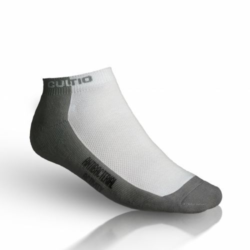 Polofroté snížené ponožky Gultio - bílé-šedé, 25-26 = EU 38-40