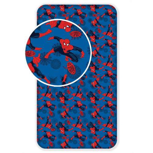 Jerry Fabrics Bavlněné napínací prostěradlo 90x200 + 25 cm - Spider-man 