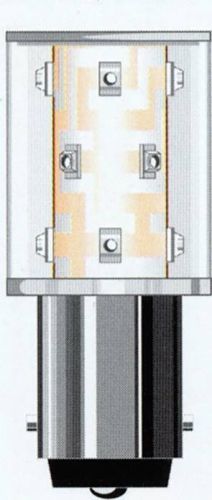 LED žárovka Oshino ODW01SM12B15­230, BA15d, 240 V/AC, 6600 mlm, bílá