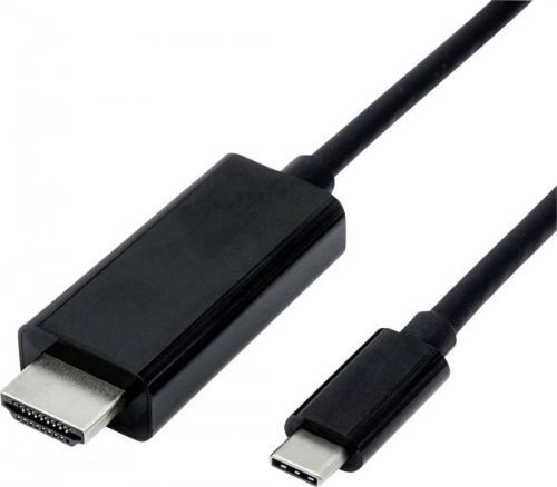Value USB-C(TM) / HDMI kabelový adaptér USB-C (TM) zástrčka, Zástrčka HDMI-A 1.00 m černá 11.99.5840  Kabel pro displeje USB-C(TM)