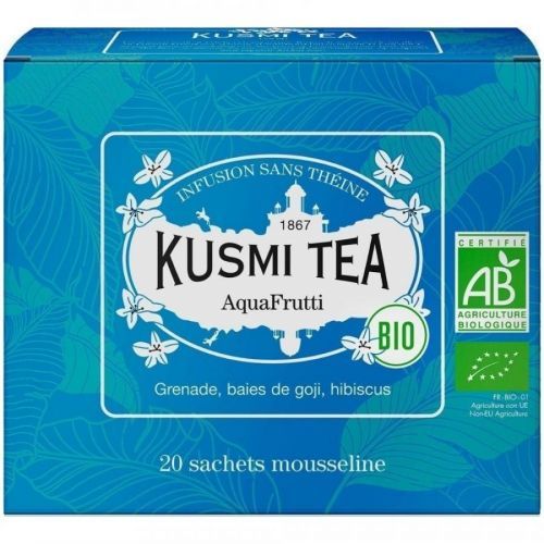 Bio organický čaj AquaFrutti Kusmi Tea 20 mušelínových sáčků