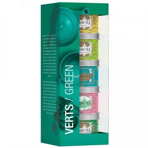Sada čajů GREEN TEAS Kusmi Tea 5 x plechovka 5 x 25 g