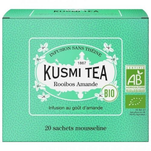 Rooibos čaj ALMOND Kusmi Tea 20 mušelínových sáčků
