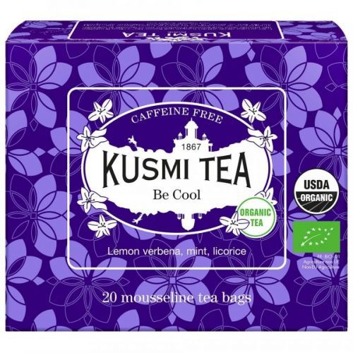 Bylinný čaj BE COOL Kusmi Tea 20 mušelínových sáčků