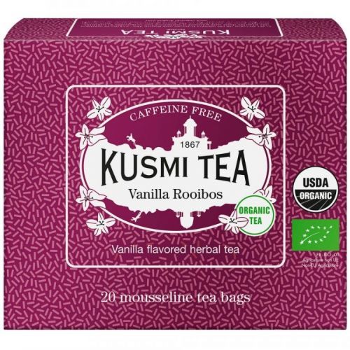 Rooibos čaj VANILLA Kusmi Tea 20 mušelínových sáčků
