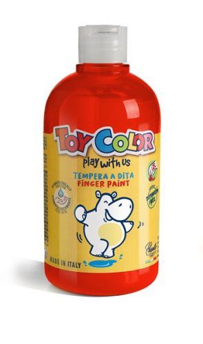 Prstová barva Toy Color - 500ml - červená