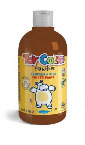 Prstová barva Toy Color - 500ml - hnědá