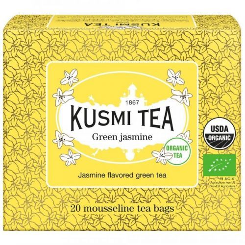 Zelený čaj JASMINE Kusmi Tea 20 mušelínových sáčků