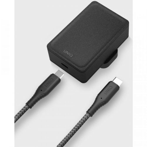 UNIQ Versa Slim USB-C (PD) 18W síťový adaptér uhlově šedý