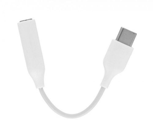 Adaptér TopQ USB-C - 3.5mm konektor bílý 75603