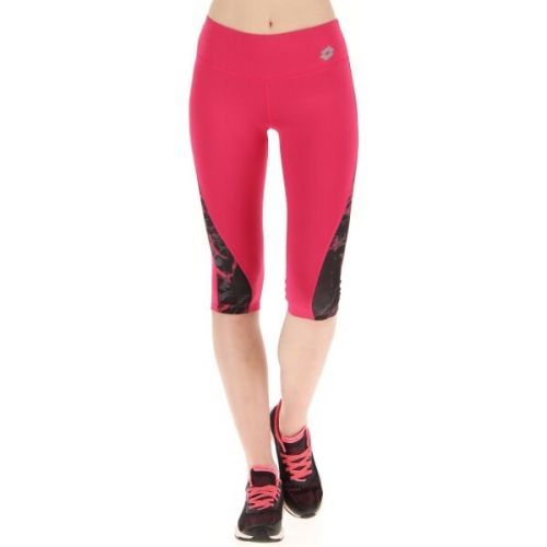 Lotto RUN FIT W LEGGING MID 1 Dámské tříčtvrteční legíny, růžová, velikost M