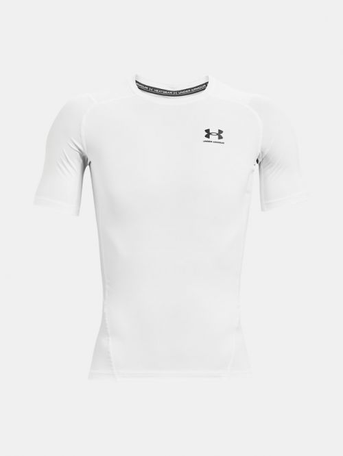 Under Armour UA HG Armour Comp SS Triko Bílá