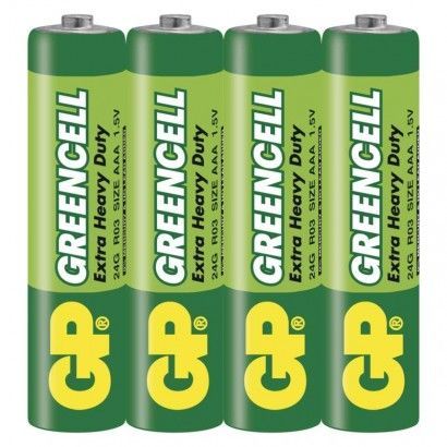 Baterie GP Greencell R03 (AAA, mikrotužka) cena za balení 40 ks
