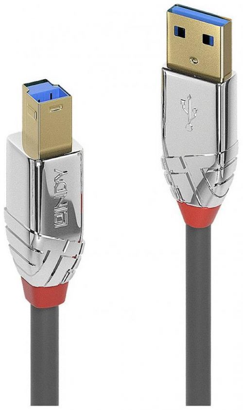 LINDY USB kabel USB 3.2 Gen1 (USB 3.0 / USB 3.1 Gen1) USB-A zástrčka, USB-B zástrčka 5 m šedá  36664