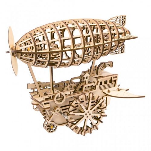 RoboTime RoboTime 3D dřevěné mechanické puzzle Soví hodiny