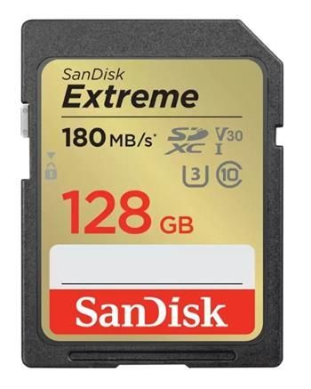 SanDisk Extreme SDXC 128GB 180MB/s V30 UHS-I U3