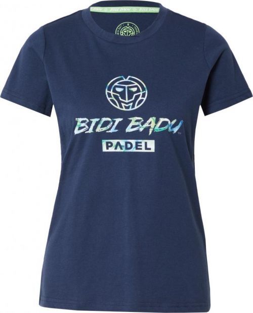 BIDI BADU Funkční tričko 'Wanda' tmavě modrá / bílá / limetková
