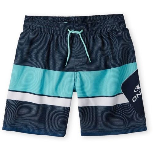 O'Neill STACKED PLUS SHORTS Chlapecké koupací šortky, modrá, velikost 128