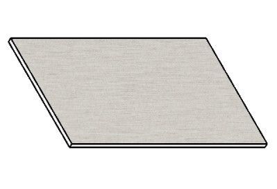 Casarredo Kuchyňská pracovní deska 90 cm – aluminium mat