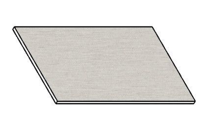 Casarredo Kuchyňská pracovní deska 80 cm – aluminium mat