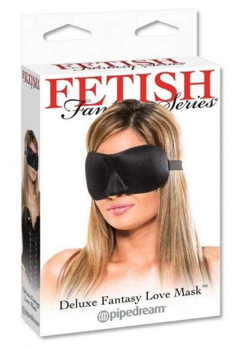 Fetish Deluxe Fantasy - wide, soft eye mask (black)