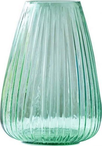 Zelená skleněná váza Bitz Kusintha, výška 22 cm