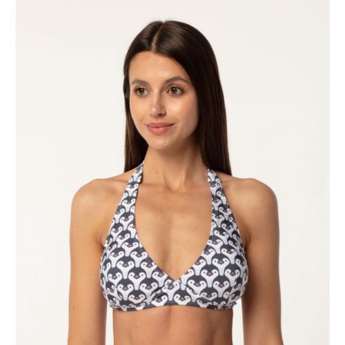 Aloha From Deer Woman's Penguin Halter Neck Bikini Top BTH AFD681