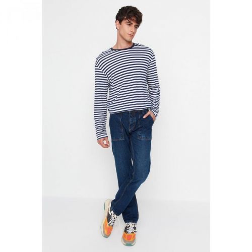 Trendyol Men's Navy Straight Fit Jeans
