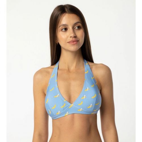 Aloha From Deer Woman's Banana Heaven Halter Neck Bikini Top BTH AFD098