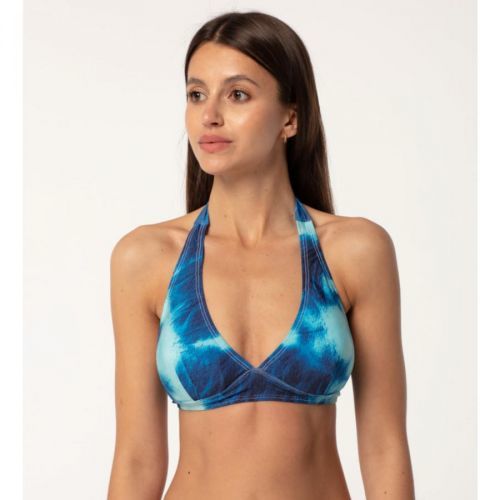 Aloha From Deer Woman's Tie Dye Halter Neck Bikini Top BTH AFD852