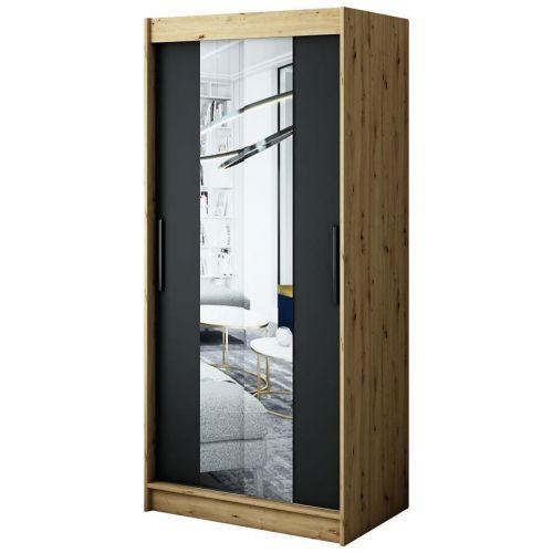Skrin Halifax T1 100 dub Artisan/černá/zrcadlo