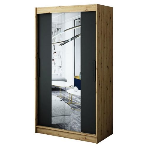 Skrin Halifax T1 120 dub Artisan/černá/zrcadlo