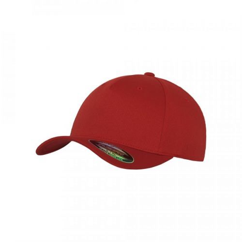 Kšiltovka Flexfit 5 Panel - červená, S/M