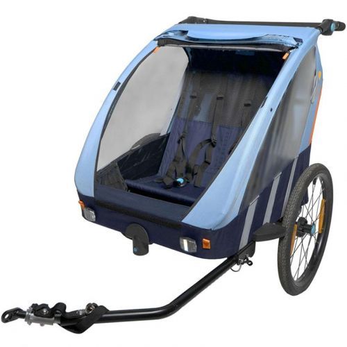 Přívěs / vozík za jízdní kolo Bellelli Trailblazer pro 1/2 děti - světle modrý