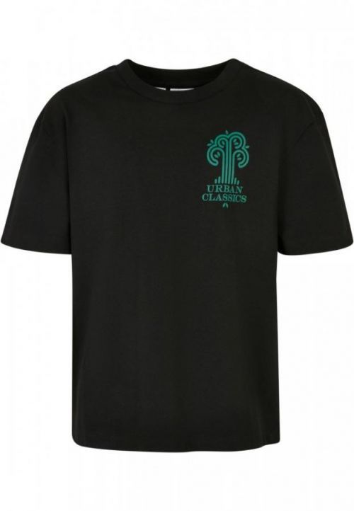 Boys Organic Tree Logo Tee - black 110/116