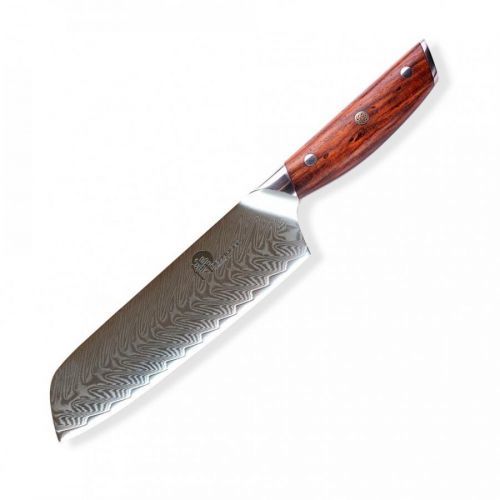 Santoku nůž ROSE WOOD DAMASCUS Dellinger 17,5 cm