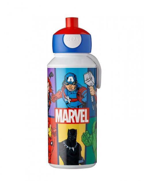 Dětská láhev na vodu s pítkem Campus, 400ml, Mepal, avengers