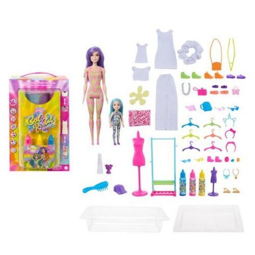 Mattel Barbie COLOR REVEAL NEONOVÁ BATIKA DÁRKOVÝ SET