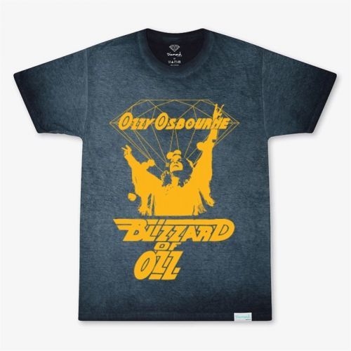 triko DIAMOND - Dark Idol Oil Wash Tee Navy (NVY)