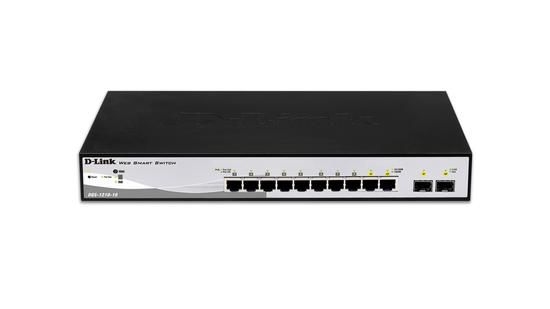 D-Link DGS-1210-10 L2/L3 Smart+ Switch, 8x GbE, 2 SFP, fanless, DGS-1210-10/E