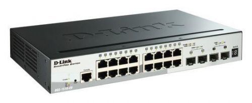 D-Link DGS-1510-20 20-Port Gigabit Stackable SmartPro Switch including 2 SFP ports and 2 x 10G SFP+ ports- 16 x 10/10 , DGS-1510-20/E
