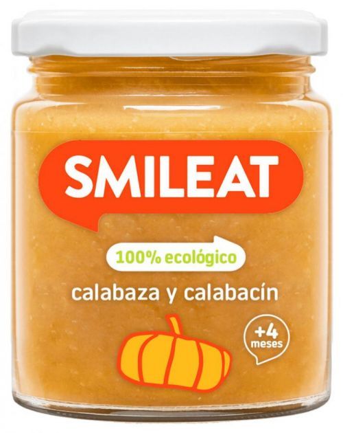 SMILEAT BIO zeleninový příkrm dýně, brambory, cuketa s extra panenským olivovým olejem 6M+, 230 g