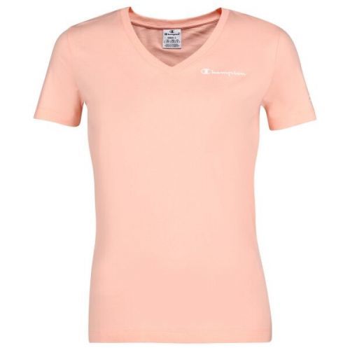 Champion V-NECK T-SHIRT Dámské tričko, lososová, velikost M