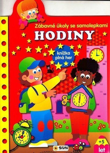 Zábavné úkoly se samolepkami - hodiny