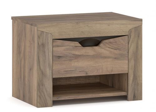 Casarredo Noční stolek 2 ks SANDRA – wenge/dub tabaco