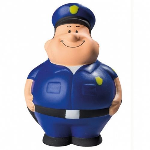 Antistresový míček Squeezies Policista - modrý